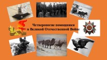 Четвероногие помощники в Великой Отечественной войне презентация по окружающему миру