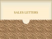 Sales Letter