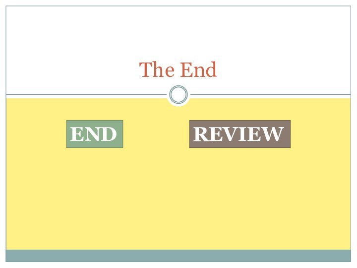 The EndREVIEWEND