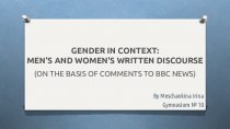 Gender in context