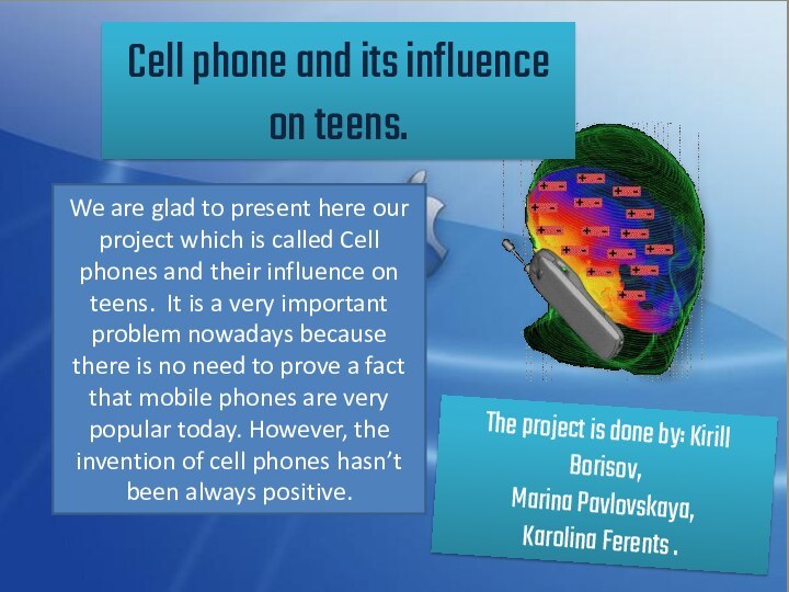 We are glad to present here our project which is called Cell