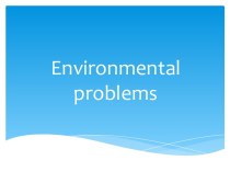 Environmentalproblems