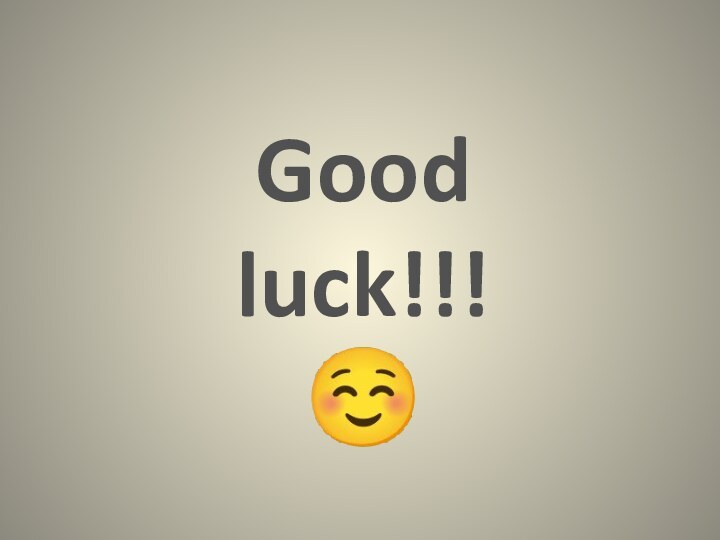 Good  luck!!! 