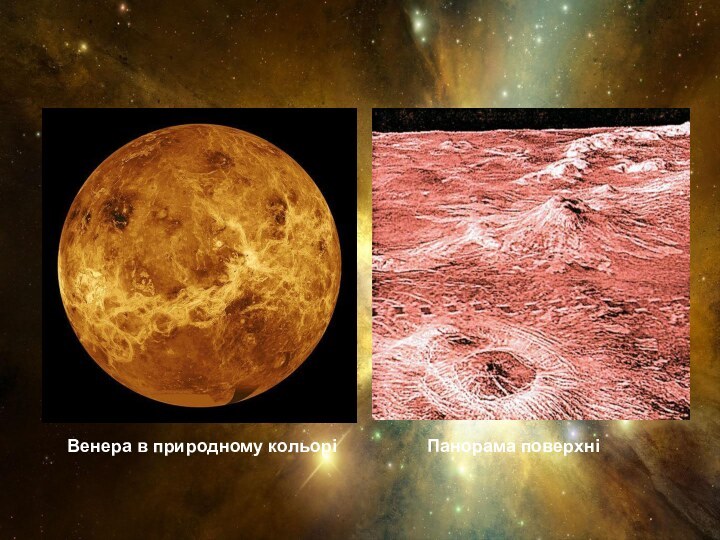 Венера в природному кольоріПанорама поверхні