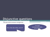 Disjunctive questions
