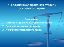 Гражданское право как отрасль российского права