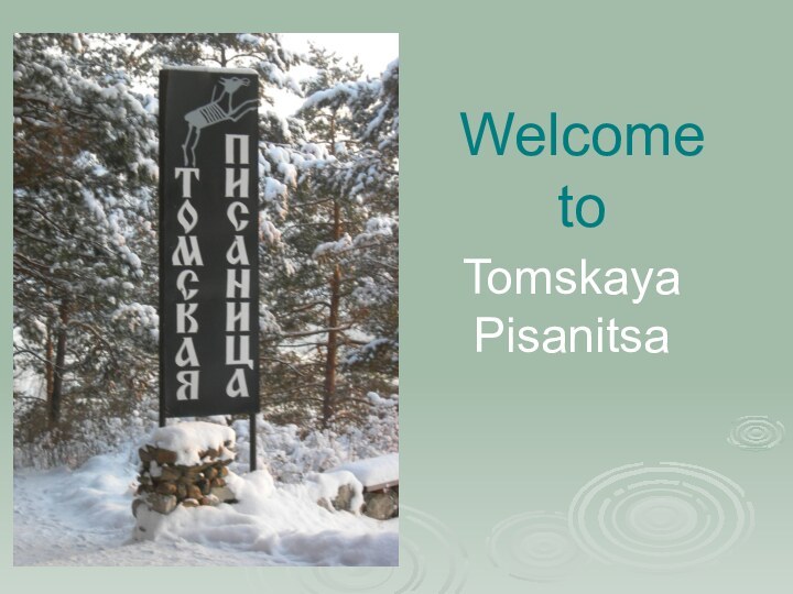 Welcome to Tomskaya Pisanitsa