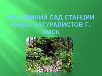 Зимний сад Станции юных натуралистов г.Омск