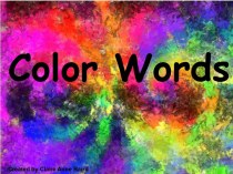 Colour words