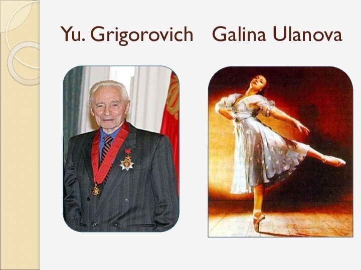 Yu. Grigorovich  Galina Ulanova