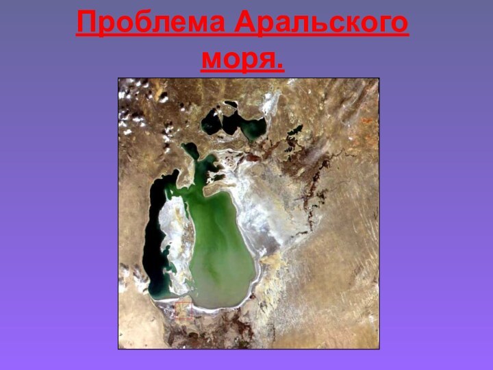 Проблема Аральского моря.