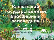 Кавказский государственный биосферный заповедник