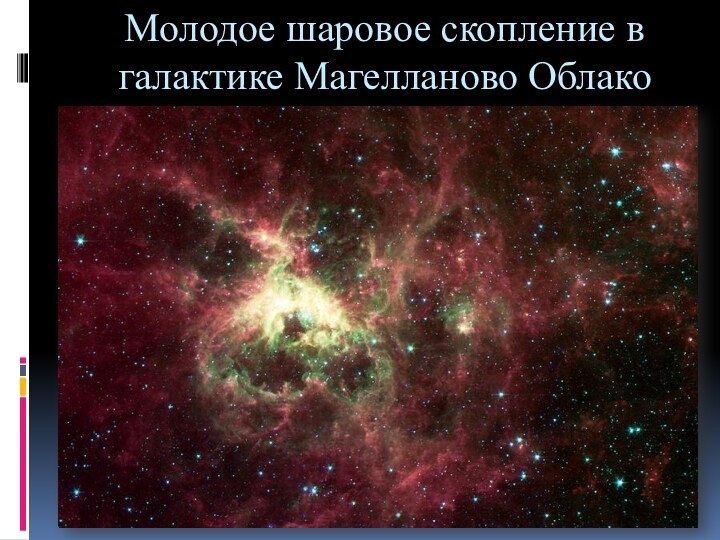 Молодое шаровое скопление в галактике Магелланово Облако