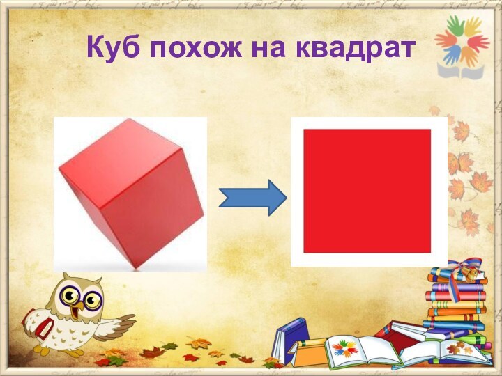 Куб похож на квадрат