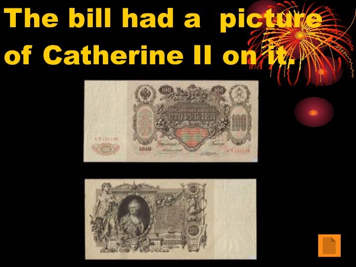 The bill had a picture