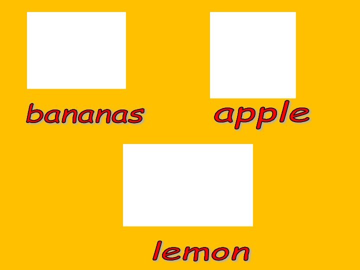 bananas apple lemon