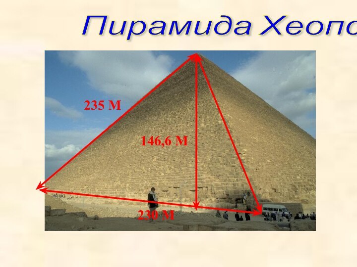 Пирамида Хеопса 230 М146,6 М235 М