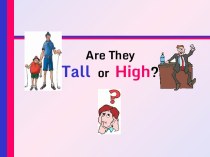Are They Tall or High?