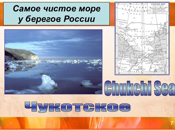 *Чукотское Самое чистое море у берегов РоссииChukchi Sea