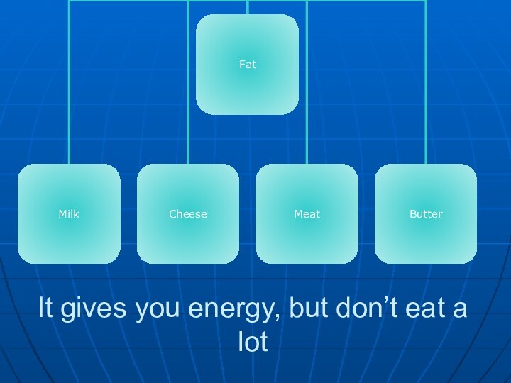 It gives you energy, but don’t eat a lot