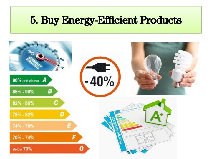 5. Buy Energy-Efficient Products