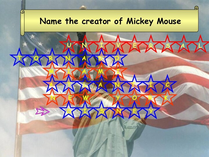 Name the creator of Mickey Mouse