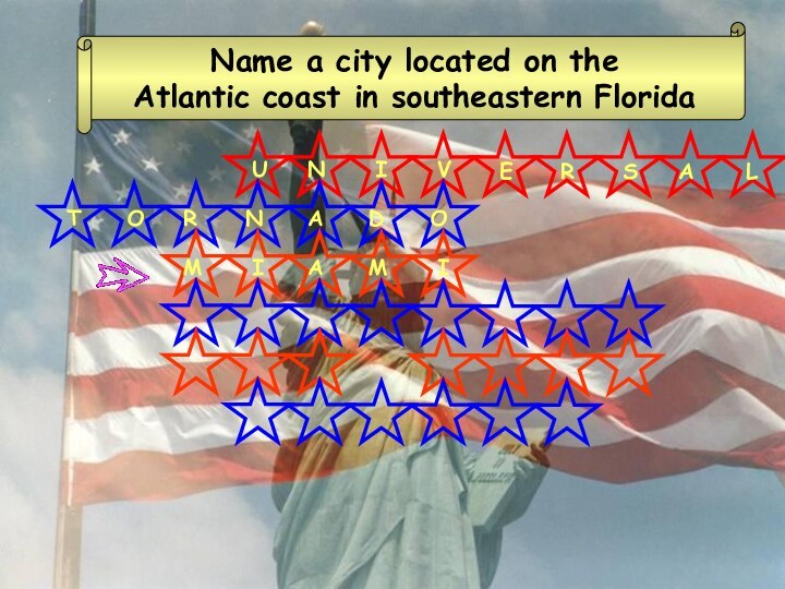Name a city located on the Atlantic coast in southeastern Florida