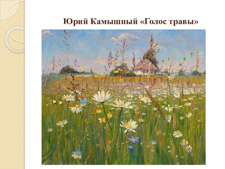 Юрий Камышный «Голос травы»