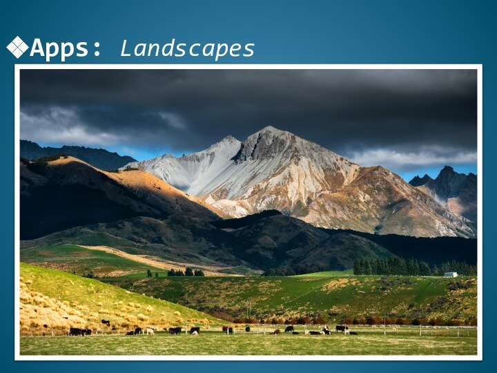Apps: Landscapes