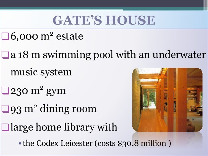 GATE’S HOUSE 6,000 m2 estate a 18 m swimming pool with an underwater music