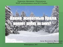 Какие животные Урала меняют шубку на зиму?