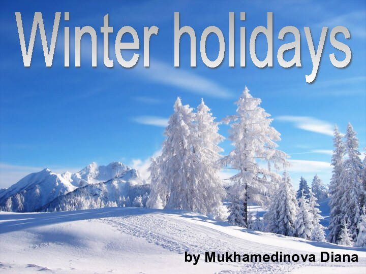 by Mukhamedinova DianaWinter holidays