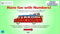 Лексическая игра Have fun with numbers!