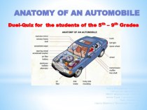Викторина-дуэль по теме Anatomy of an Automobile