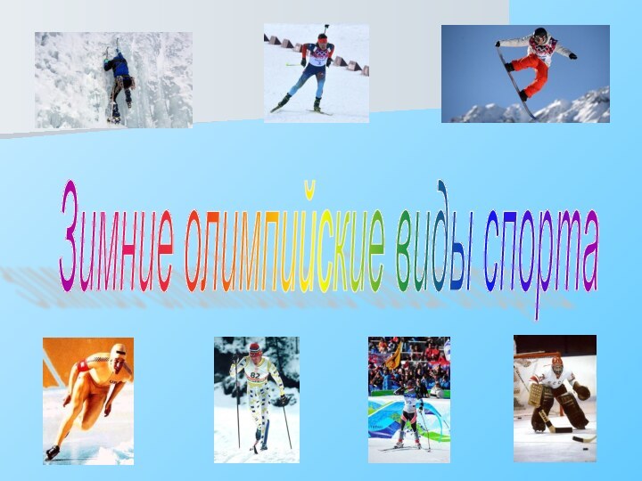 Зимние олимпийские виды спорта