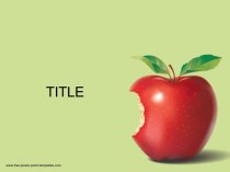 Шаблон презентации Надкусанное яблоко