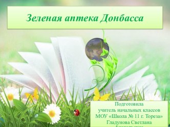 Презентация Зеленая аптека Донбасса