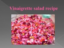 Vinaigrette salad recipe