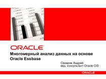 Многомерный анализ данных на основе Oracle Essbase