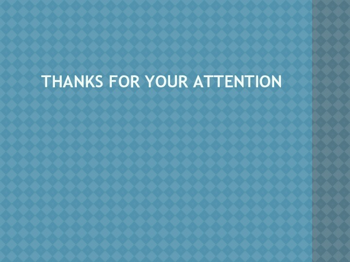 thanks for your attention
