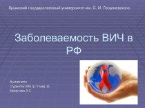 Заболеваемость ВИЧ в РФ