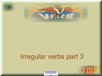 Irregular verbs 3