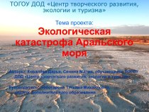 Состояние Аральского моря