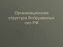 Организационная структура Вооруженных сил России