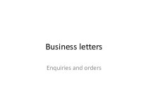 Business letters