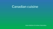 Canadian cuisine