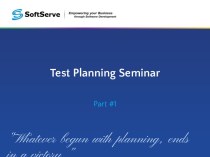 Test planning seminar