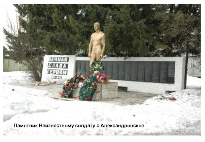 Памятник Неизвестному солдату с.Александровское