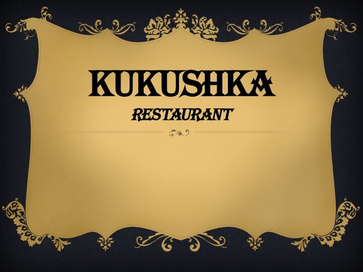 Kukushka restaurant