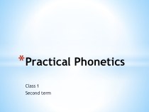 Practical phonetics